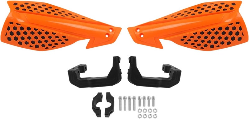 HAONEL Universal Dirt Bike Handguards 7/8" 22mm Plastic Motorcycle Handlebar Lever Hand Protector Accessories for Off-Road Motocross Enduro ATV Pit Bike(Orange and Black) - Image 4